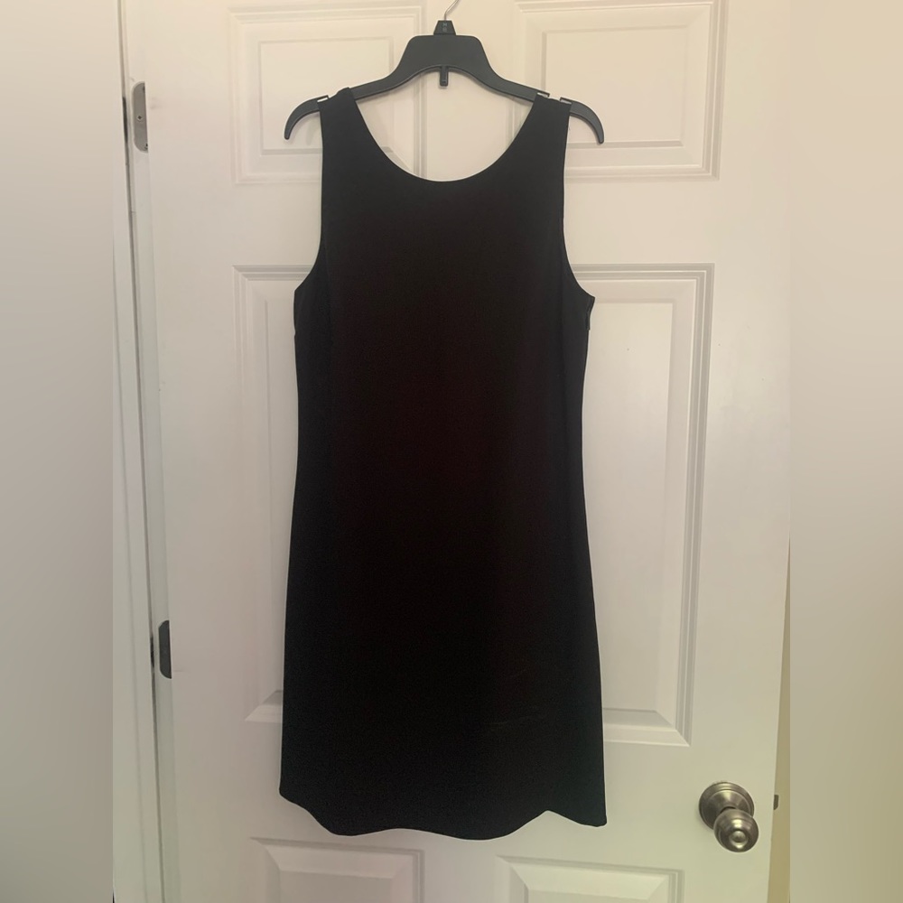 Black and Pearl Zip Up Dress